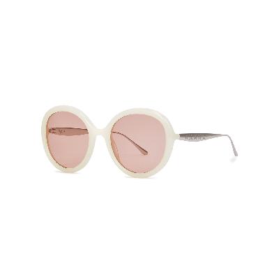 Alaïa Oversized Round-frame Sunglasses - Pink
