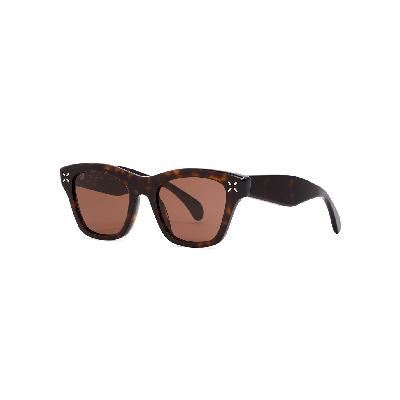 Alaïa Wayfarer Style Sunglasses, Sunglasses, 100% UV Protection - Brown