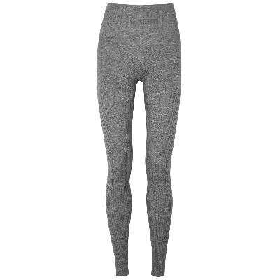Alaïa Ribbed Cashmere Wool-blend Leggings - Grey - 8