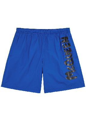 Blue logo shell swim shorts