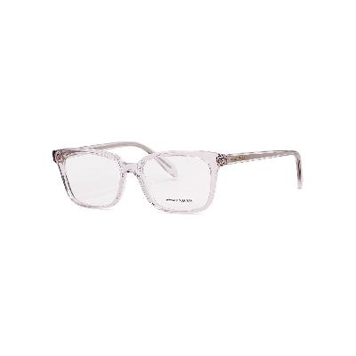 Alexander McQueen Transparent Lilac Square-frame Optical Glasses - Purple Other