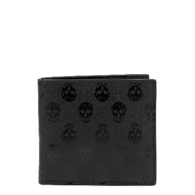 Alexander McQueen Black Skull-print Leather Wallet