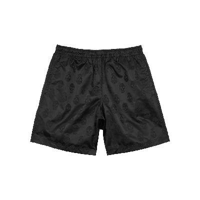 Alexander McQueen Black Skull-jacquard Shell Swim Shorts