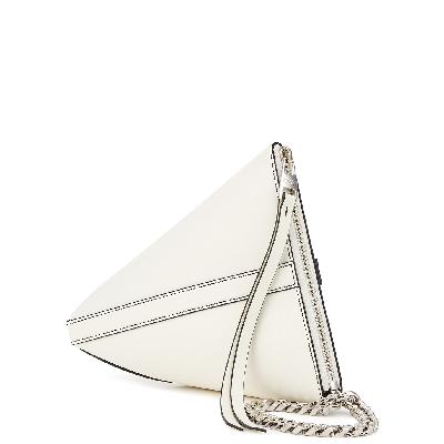 Alexander McQueen The Curve Small Ivory Leather Pouch