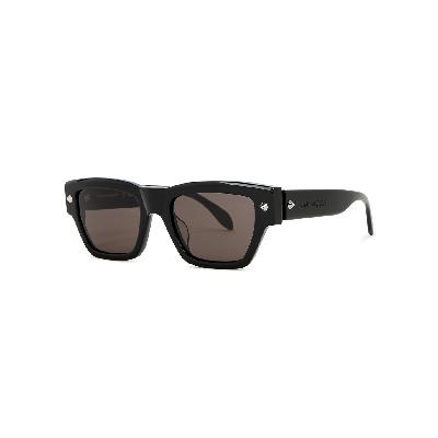 Alexander McQueen Wayfarer-style Sunglasses - Black