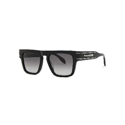 Alexander McQueen D-frame Sunglasses - Black