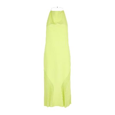 Dion Lee Panelled Halterneck Midi Dress - Light Green - 12