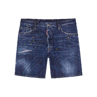 Dsquared2 Marine Distressed Stretch-denim Shorts - Blue - W36