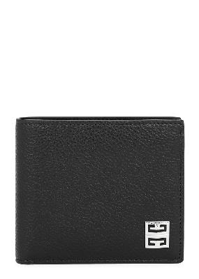 Black grained leather wallet