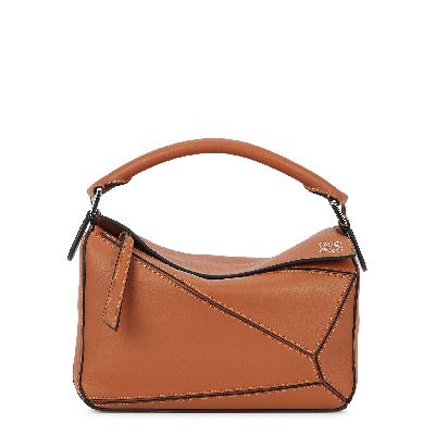 Loewe Puzzle Small Leather Cross-body Bag - TAN