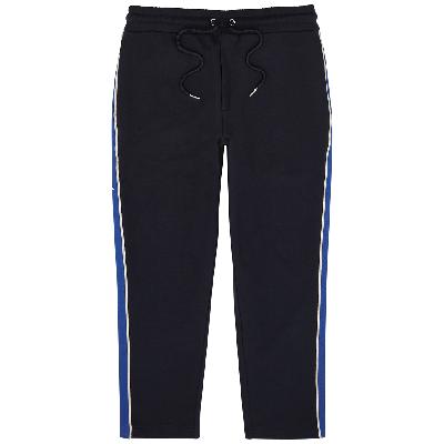 Moncler Striped Stretch-cotton Sweatpants - Navy - Xxl