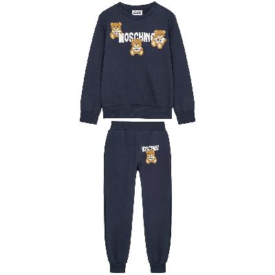 Moschino Kids Logo-print Cotton Tracksuit (4-8 Years) - Navy & Other - 6 Years