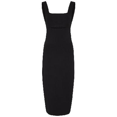 Victoria Beckham VB Body Stretch-knit Midi Dress - Black - 16
