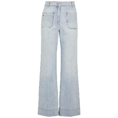 Victoria Beckham Alina Wide-leg Jeans - Light Blue - W27