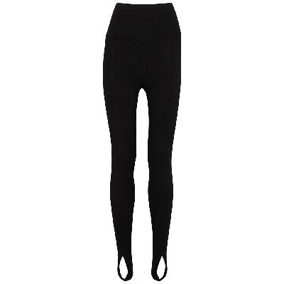 Victoria Beckham VB Body Stretch-knit Stirrup Leggings - Black - 14