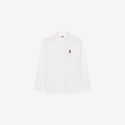 Kenzo Boke Flower Crest Casual Shirt White - Mens Size 39
