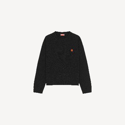 Kenzo Paris Merino Wool Sweater Black - Womens Size L