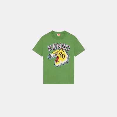 Kenzo 'Varsity Jungle' Tiger T-shirt Grass Green - Womens Size L