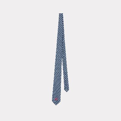 Kenzo 'Kenzo Target' Striped Silk Tie Glacier - Mens Size One