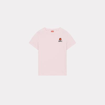 Kenzo 'Boke Flower Crest' Embroidered T-shirt Faded Pink - Womens Size L