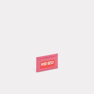 Kenzo 'Kenzo Paris' Leather Cardholder Deep Fuschia - Mens Size One
