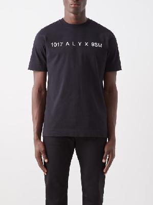 1017 ALYX 9SM - Logo-print Cotton-jersey T-shirt - Mens - Black