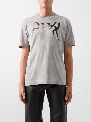 1017 ALYX 9SM - Meaningful Connection Cotton T-shirt - Mens - Grey