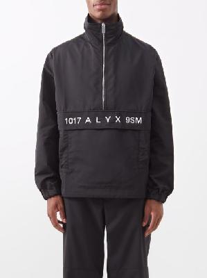 1017 ALYX 9SM - Logo-print Shell Windbreaker Track Jacket - Mens - Black