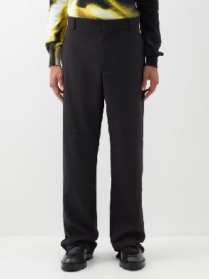 1017 ALYX 9SM - Tailored Grain-de-poudre Wool-blend Trousers - Mens - Black