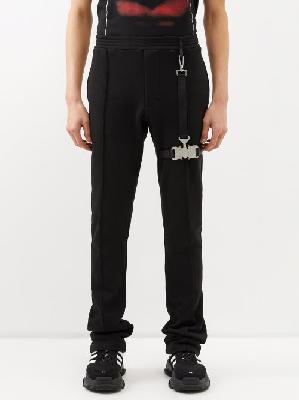 1017 ALYX 9SM - Tricon Buckled Cotton Track Pants - Mens - Black