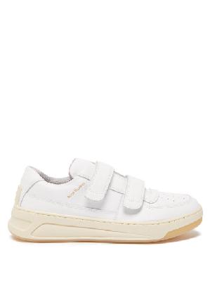 Acne Studios - Steffey Velcro Leather Trainers - Womens - White