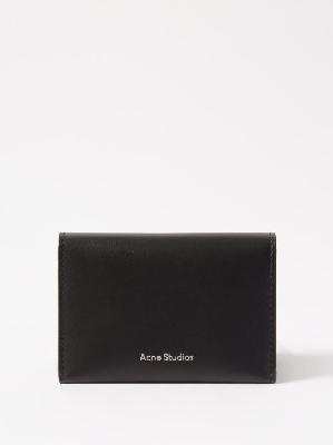 Acne Studios - Leather Bifold Wallet - Mens - Black