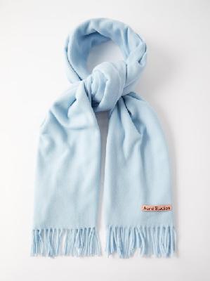 Acne Studios - Canada New Tasselled Wool Scarf - Mens - Light Blue