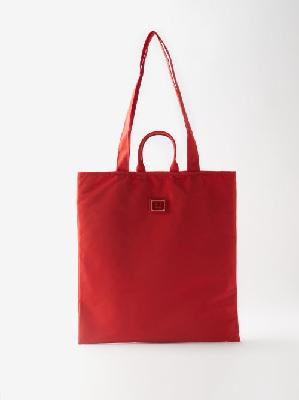 Acne Studios - Arwin Face-patch Ripstop Tote Bag - Mens - Red
