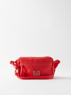 Acne Studios - Akila Face-patch Ripstop Cross-body Bag - Mens - Red