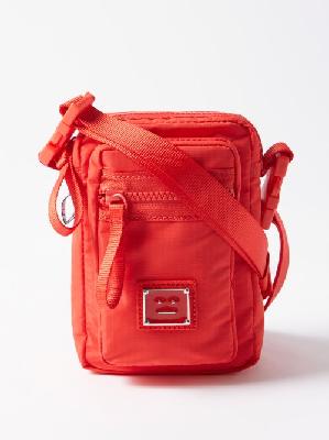 Acne Studios - Arvel Face-patch Ripstop Cross-body Bag - Mens - Red