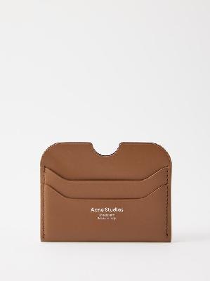 Acne Studios - Elmas Large Leather Cardholder - Mens - Brown - ONE SIZE