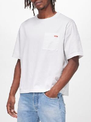 Acne Studios - Edie Patch-pocket Cotton-jersey T-shirt - Mens - White - L