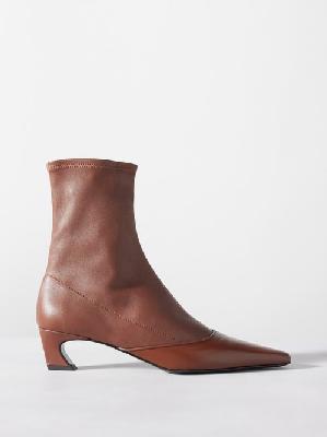 Acne Studios - Bano 45 Leather Ankle Boots - Womens - Tan - 35 EU/IT