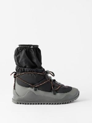 Adidas By Stella Mccartney - Cold.rdy Shell And Rubber Boots - Womens - Black Grey - 5 UK