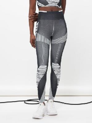 Adidas By Stella Mccartney - Truestrength Leggings - Womens - Black White - L