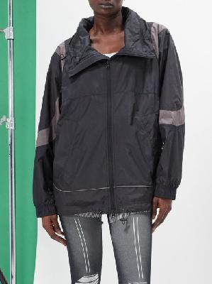 Adidas By Stella Mccartney - Truecasuals Funnel-neck Hooded Jacket - Womens - Black - L