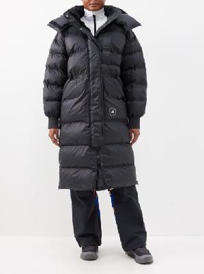 Adidas By Stella Mccartney - Truenature Padded Recycled-fibre Long Jacket - Womens - Black - L