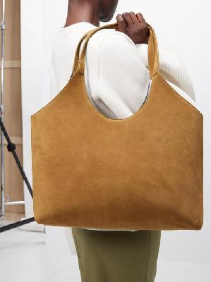 Aesther Ekme - Cabas Suede Tote Bag - Womens - Brown - ONE SIZE