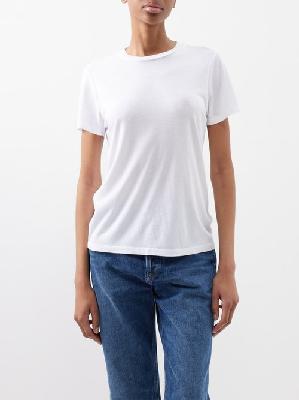 Agolde - Annise Slim-fit Jersey T-shirt - Womens - White - L