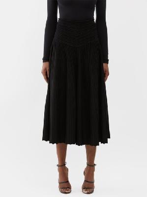 Alaïa - Sculpt-stretch Midi Skirt - Womens - Black - 36 FR