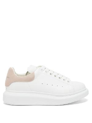 Alexander Mcqueen - Oversized Leather Trainers - Womens - Pink White - 37 EU/IT