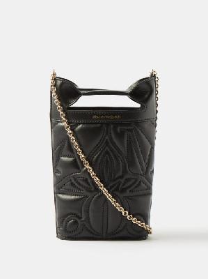 Alexander Mcqueen - The Bow Quilted-leather Cross-body Phone Bag - Womens - Black
