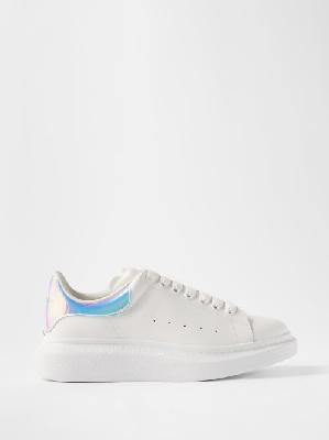 Alexander Mcqueen - Exaggerated-sole Leather Trainers - Mens - White - 39 EU