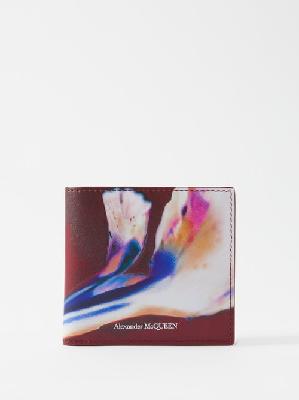 Alexander Mcqueen - Abstract-print Leather Bi-fold Wallet - Mens - Multi
